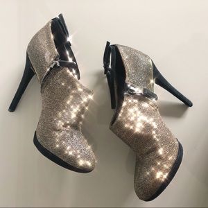 Brian Atwood Lurex “Fruitera” Stiletto Bootie